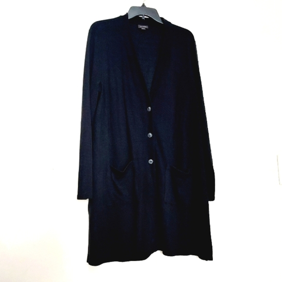 J Jill Wearever Collection Long Knit Cardigan Sz-L - Picture 1 of 7